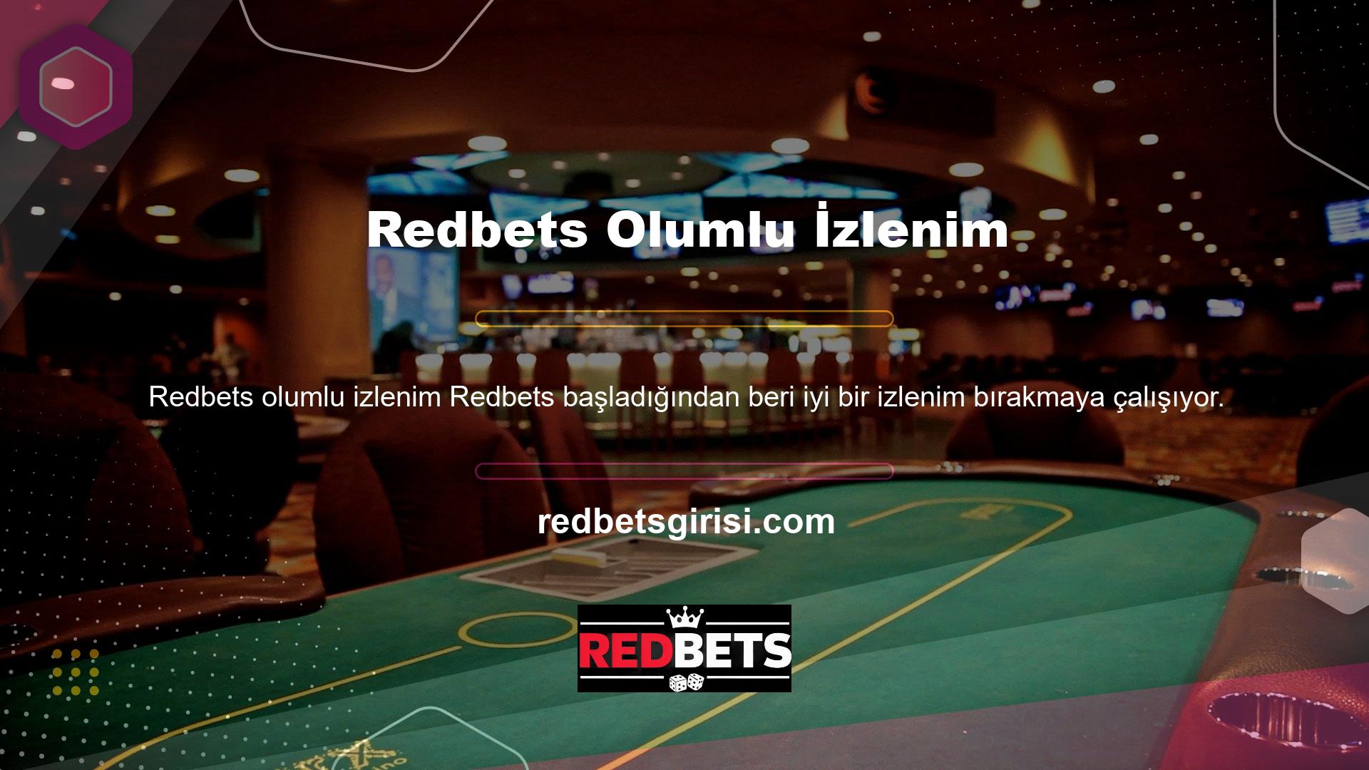 Redbets kullanımı kolay ve kendi programınıza sahip olma bonusu verir